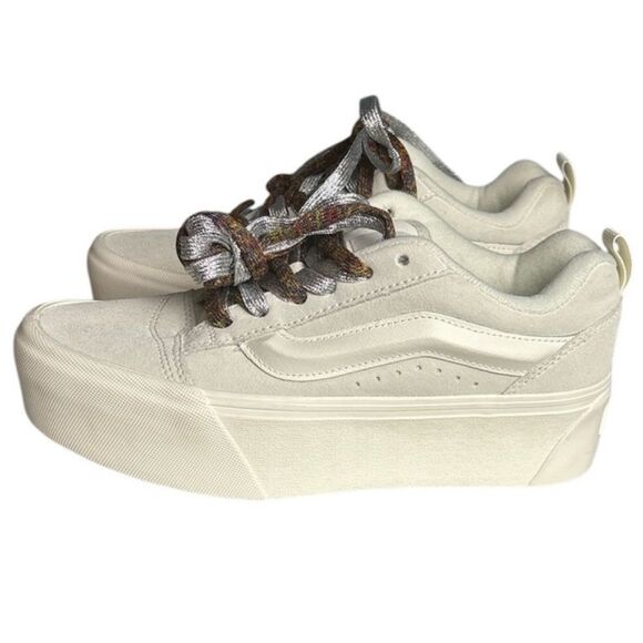 VANS Knu Stack Shoes White Platform Shoes Women 7 / men’s 5.5 - Picture 4 of 9